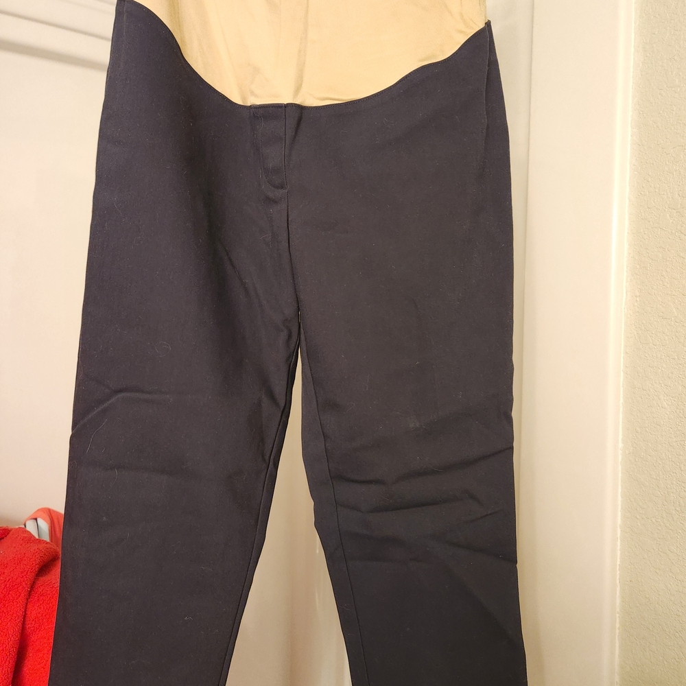 LOFT Black and Tan Trousers